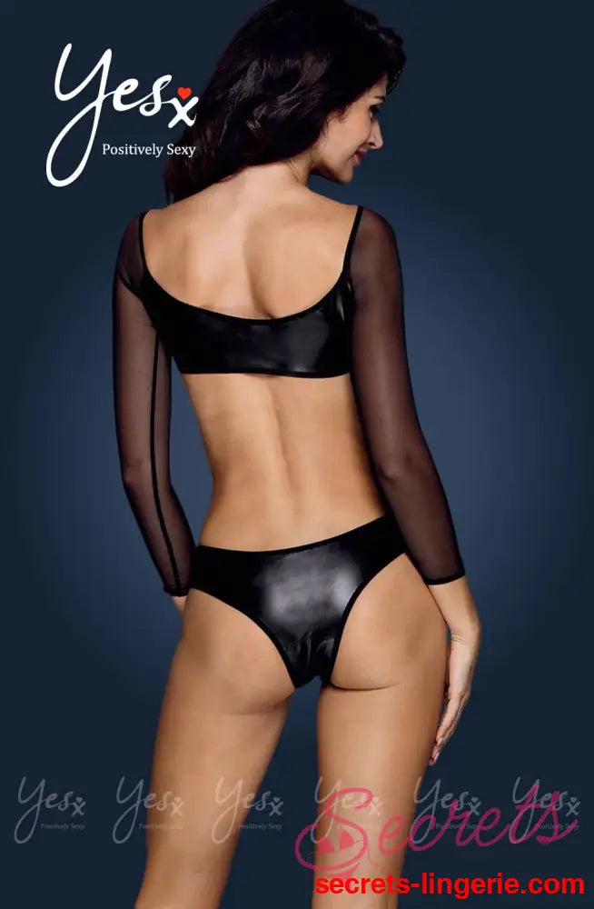 Yesx YX167 1pc Teddy Black - Black / S/M