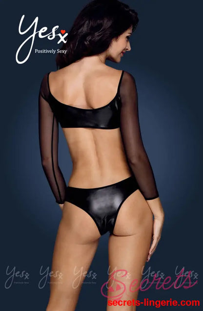 Yesx YX167 1pc Teddy Black - Black / S/M