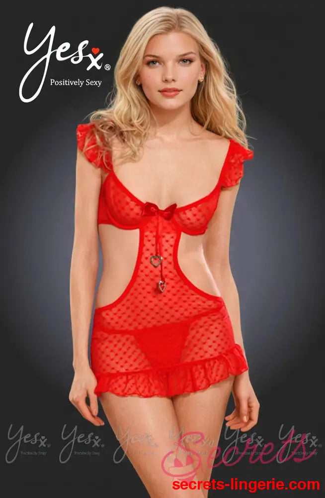 YesX YX518 Skirt Set Red