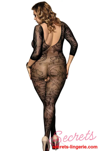 YesX YX812Q Bodystocking - Nero (Black) / One Size (Plus)