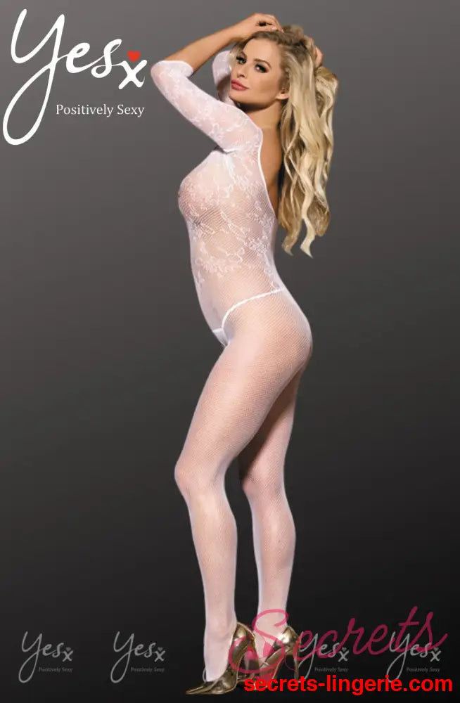 YesX YX814 Bodystocking - White / One Size