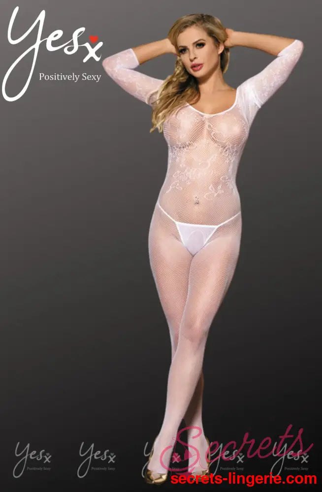 YesX YX814 Bodystocking - White / One Size