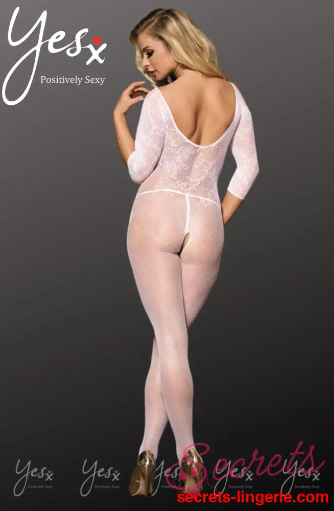 YesX YX814 Bodystocking - White / One Size