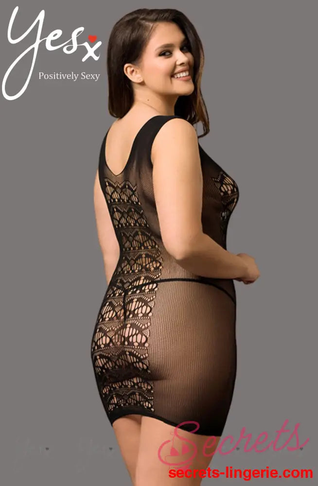 YesX YX820Q Plus size Dress - Black / One Size (Plus)