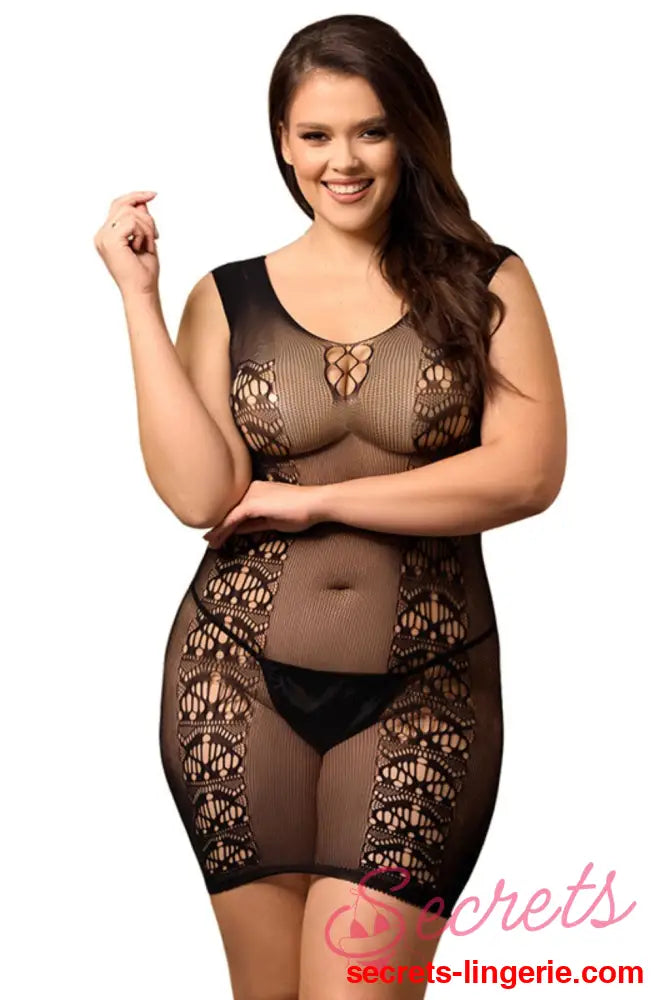 YesX YX820Q Plus size Dress - Black / One Size (Plus)