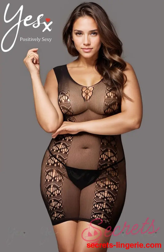 YesX YX820Q Plus size Dress - Black / One Size (Plus)