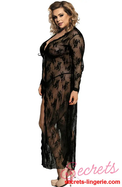 YesX YX824Q Long Black Gown