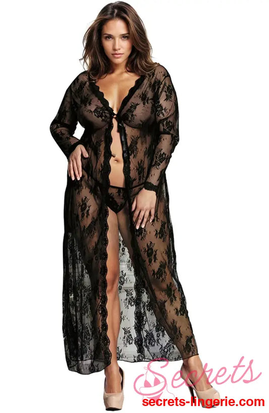 YesX YX824Q Long Black Gown