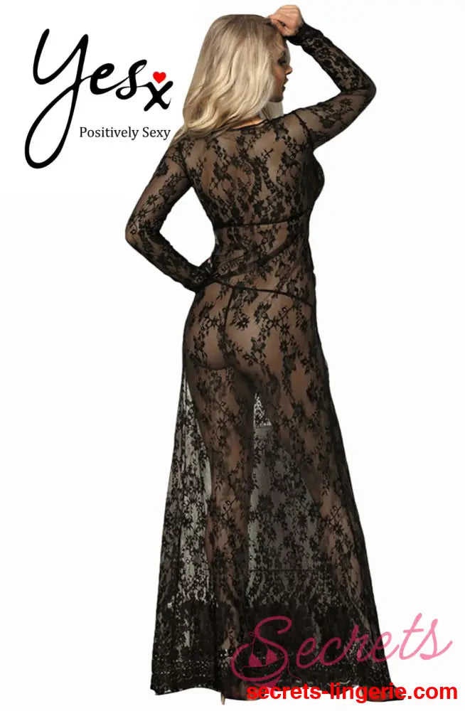 YesX YX826 Long Gown & Thong