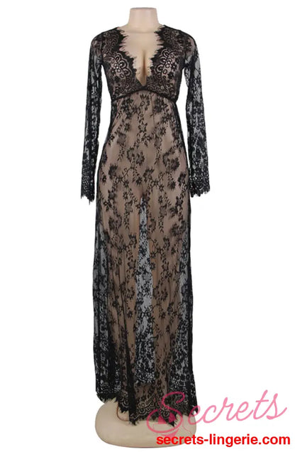 YesX YX826 Long Gown & Thong