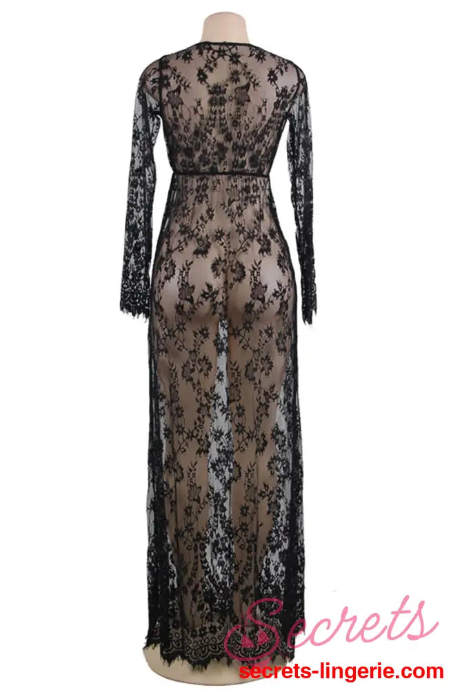 YesX YX826 Long Gown & Thong