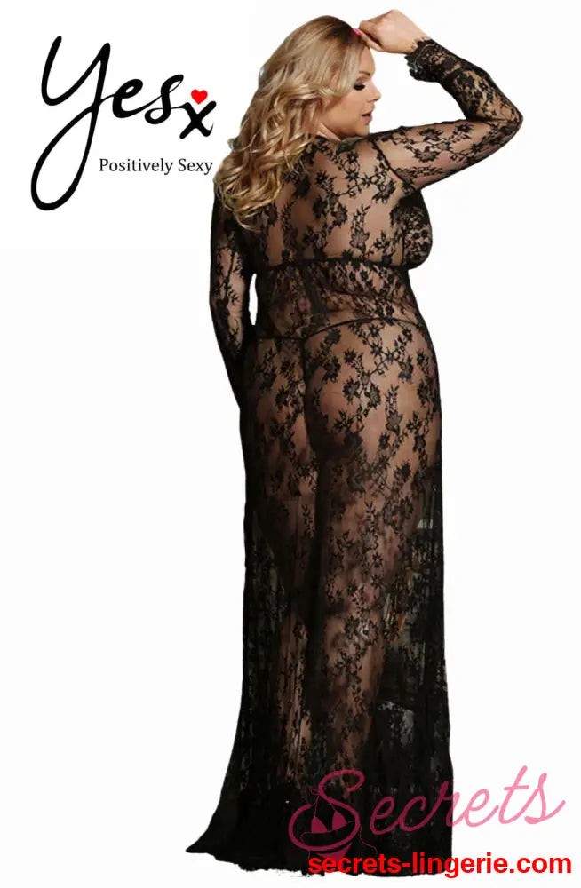 YesX YX826Q Long Gown & Thong