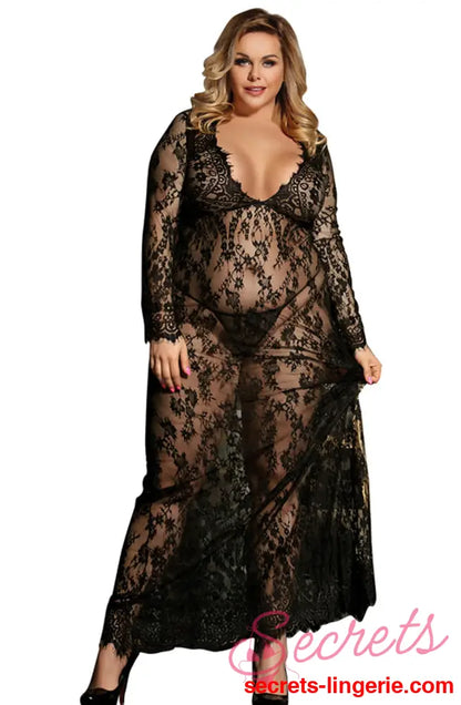 YesX YX826Q Long Gown & Thong