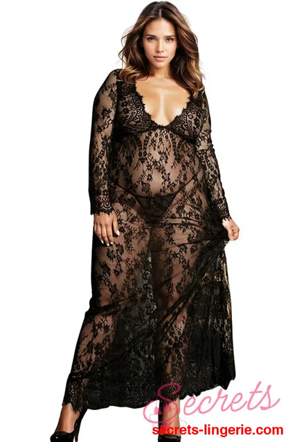 YesX YX826Q Long Gown & Thong