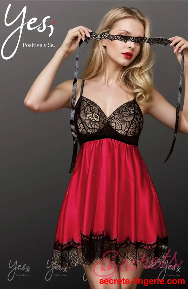 YesX YX832 Babydoll & Blindfold