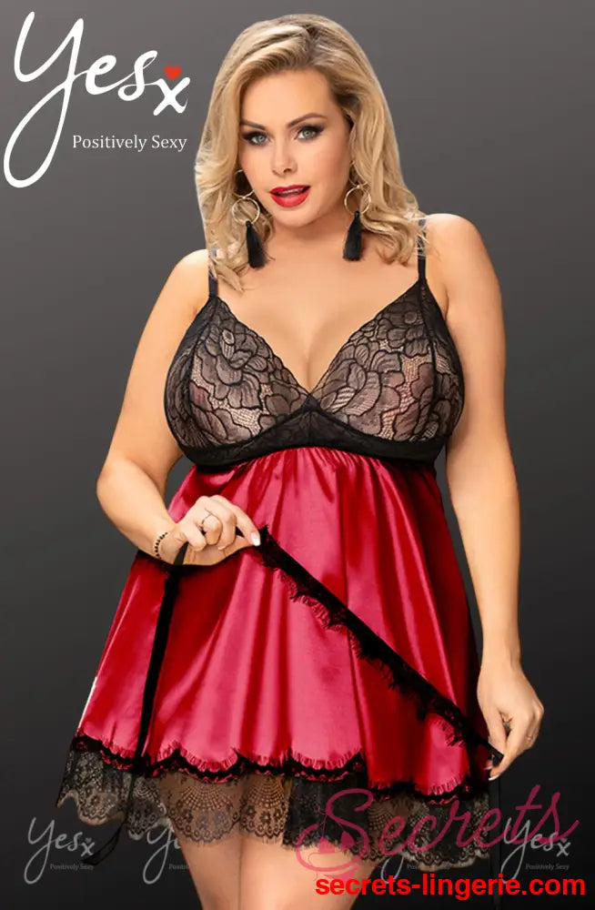 YesX YX832Q Babydoll & Blindfold