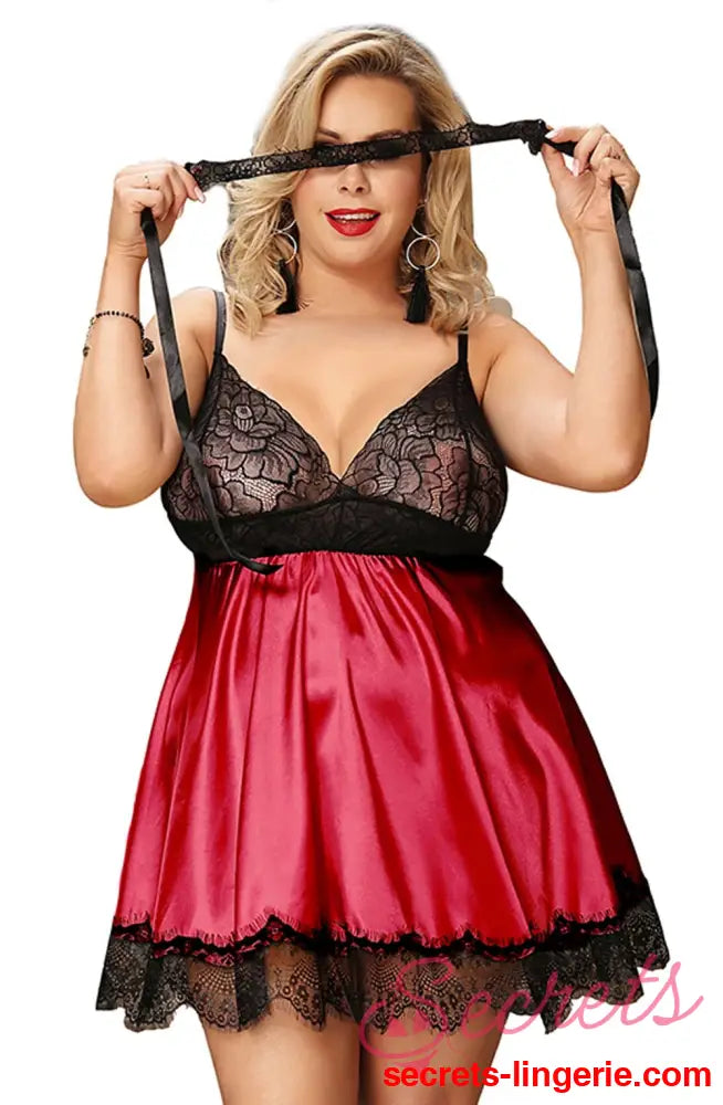 YesX YX832Q Babydoll & Blindfold
