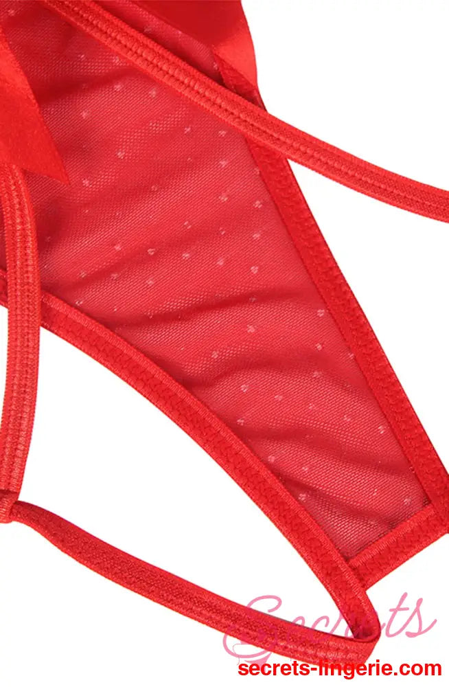 YesX YX841 Red Babydoll Set