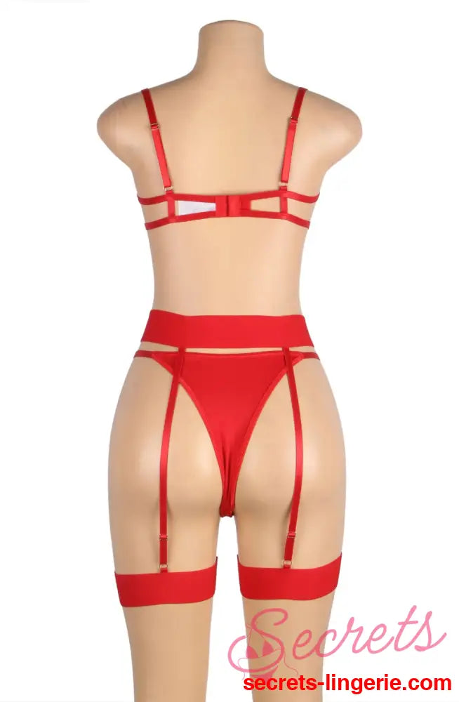 YesX YX845Q Red Bra Set