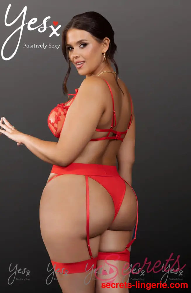 YesX YX845Q Red Bra Set