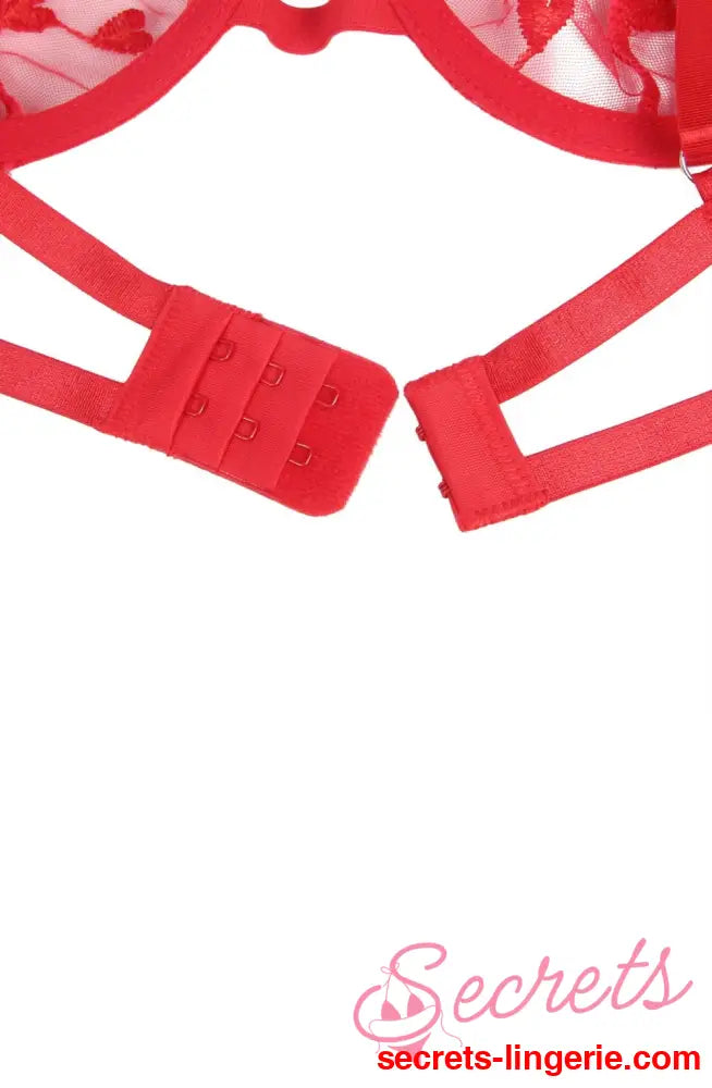 YesX YX845Q Red Bra Set