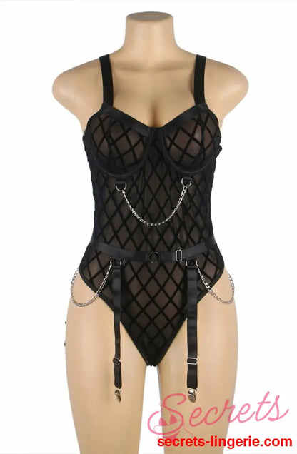 YesX YX846 Black Bodysuit