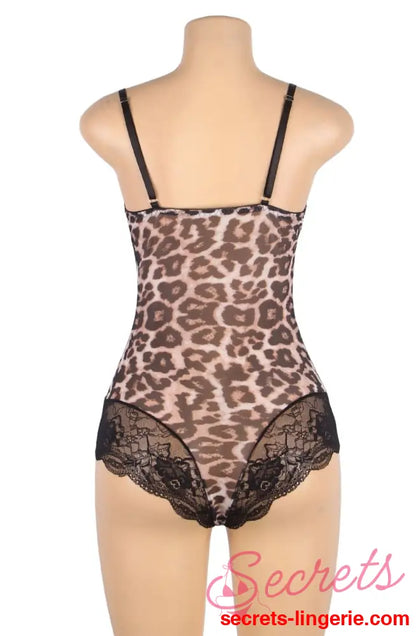 YesX YX854 Leopard Bodysuit