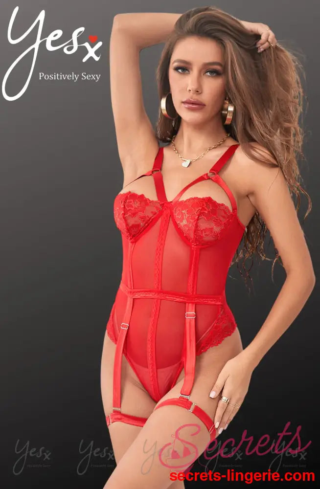 YesX YX858 Red Bodysuit