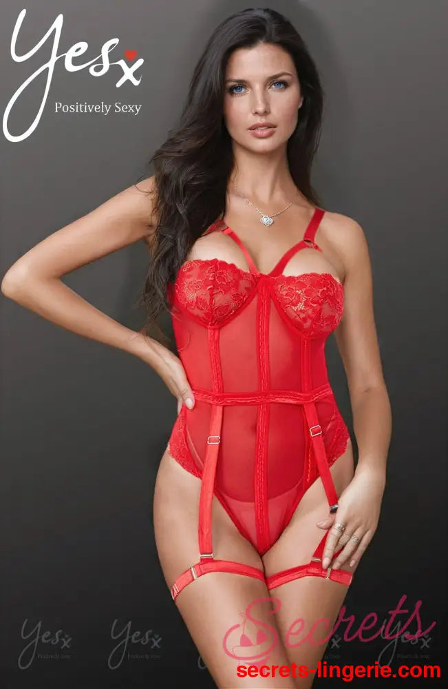 YesX YX858 Red Bodysuit