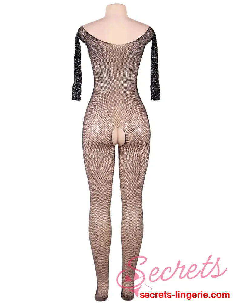 YesX YX864 Fishnet Sparkly Bodystocking