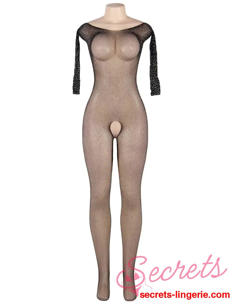 YesX YX864 Fishnet Sparkly Bodystocking