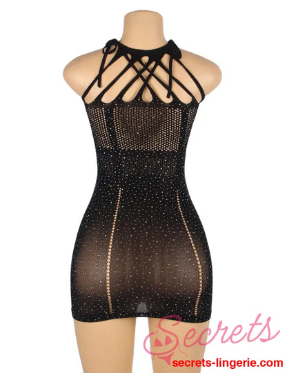 YesX YX865 Sparkle Rhinestone Fishnet