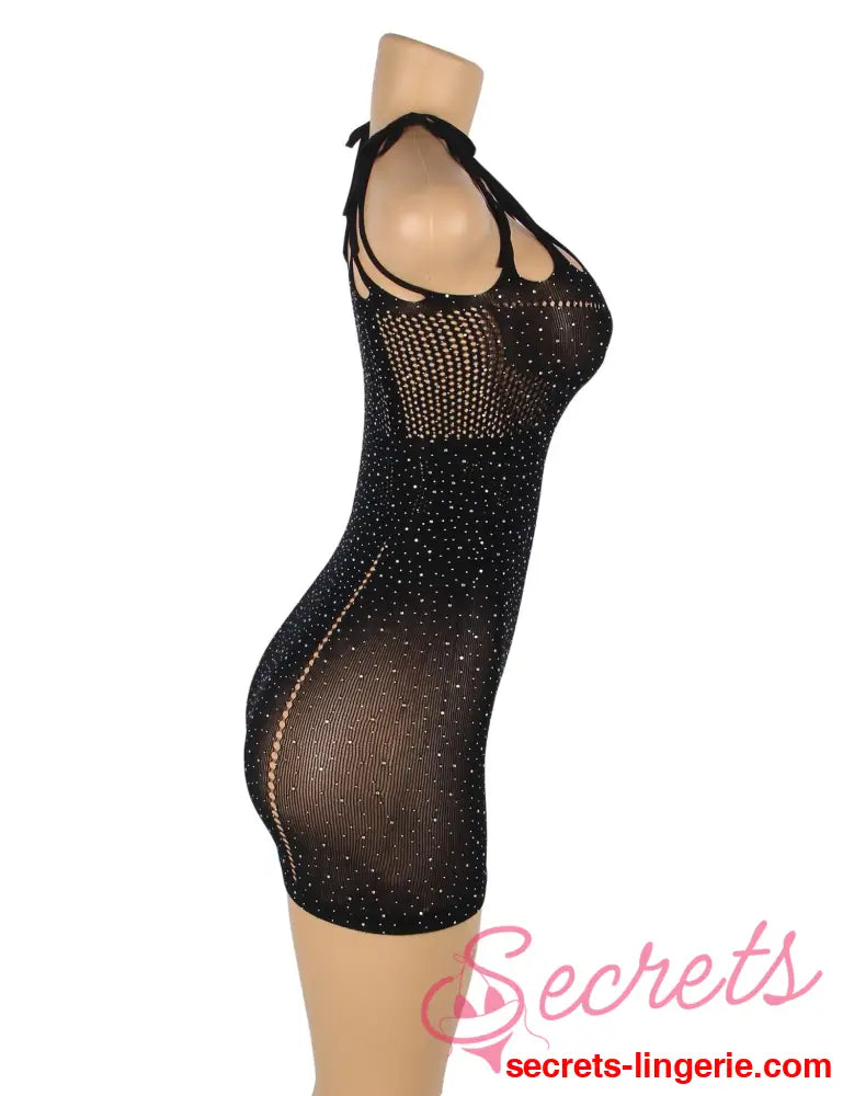YesX YX865 Sparkle Rhinestone Fishnet