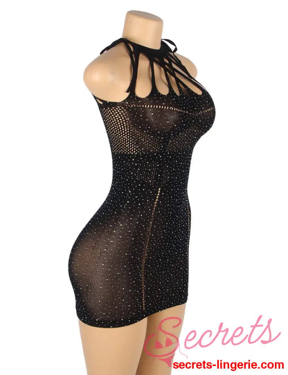 YesX YX865 Sparkle Rhinestone Fishnet