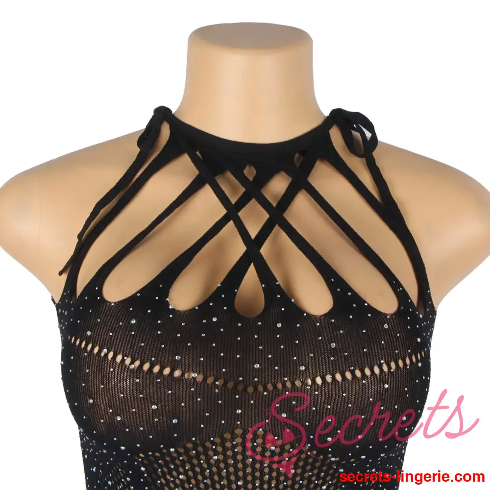 YesX YX865 Sparkle Rhinestone Fishnet