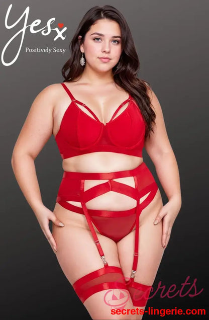 YesX YX870Q Bondage Garter Bra Set Up To 2XL