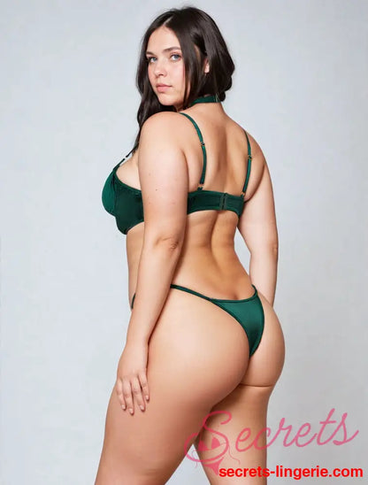 YesX YX873Q Hollow Cut Halter Bra Set