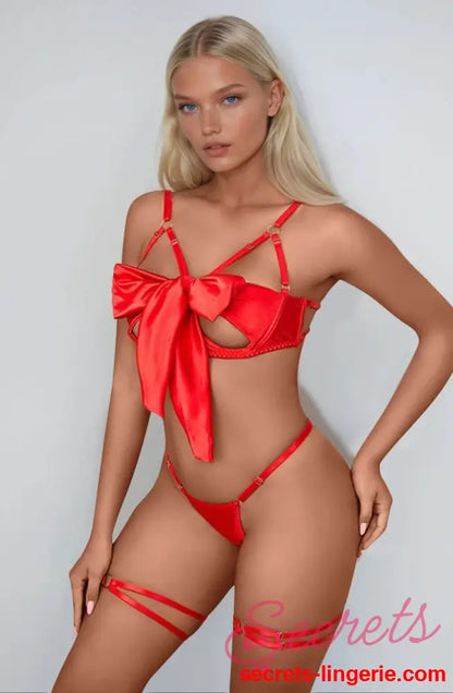 YesX YX884 Bow Bra Set