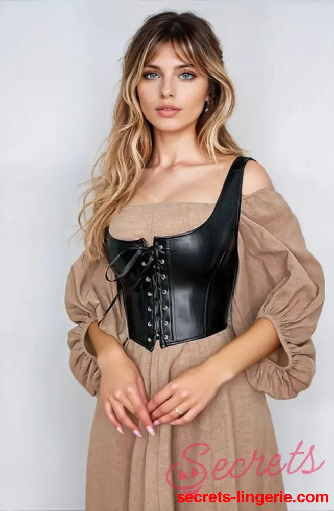 YesX YX889 Sexy Corset Black Up to 6XL