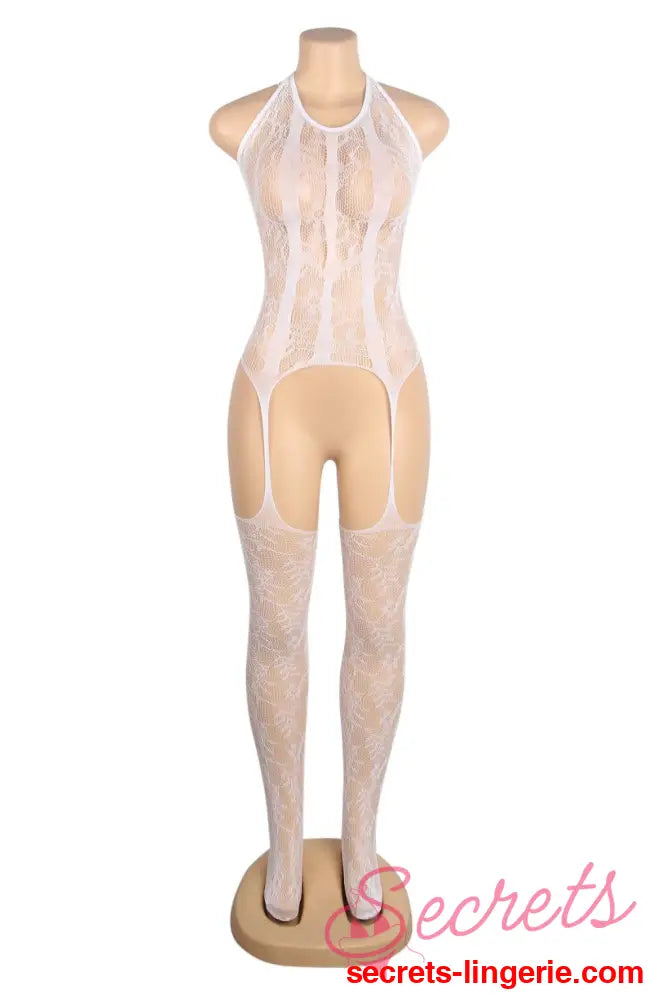 YesX YX898 Body Stocking White - White / XS/M