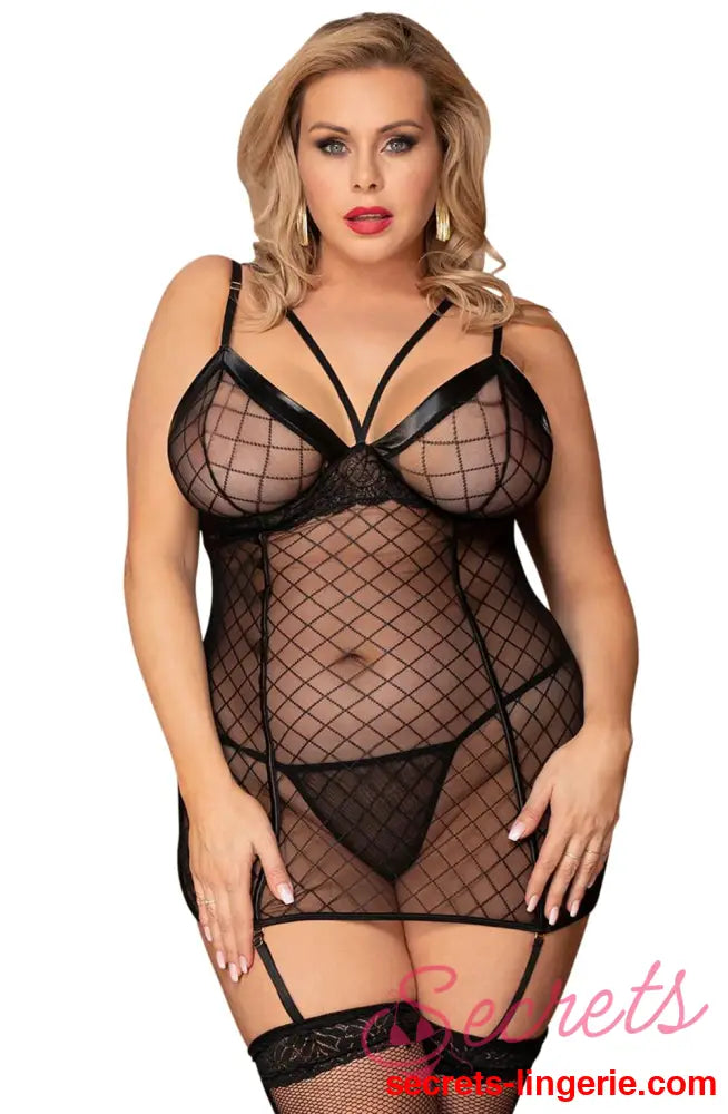 YesX YX954Q Black Chemise