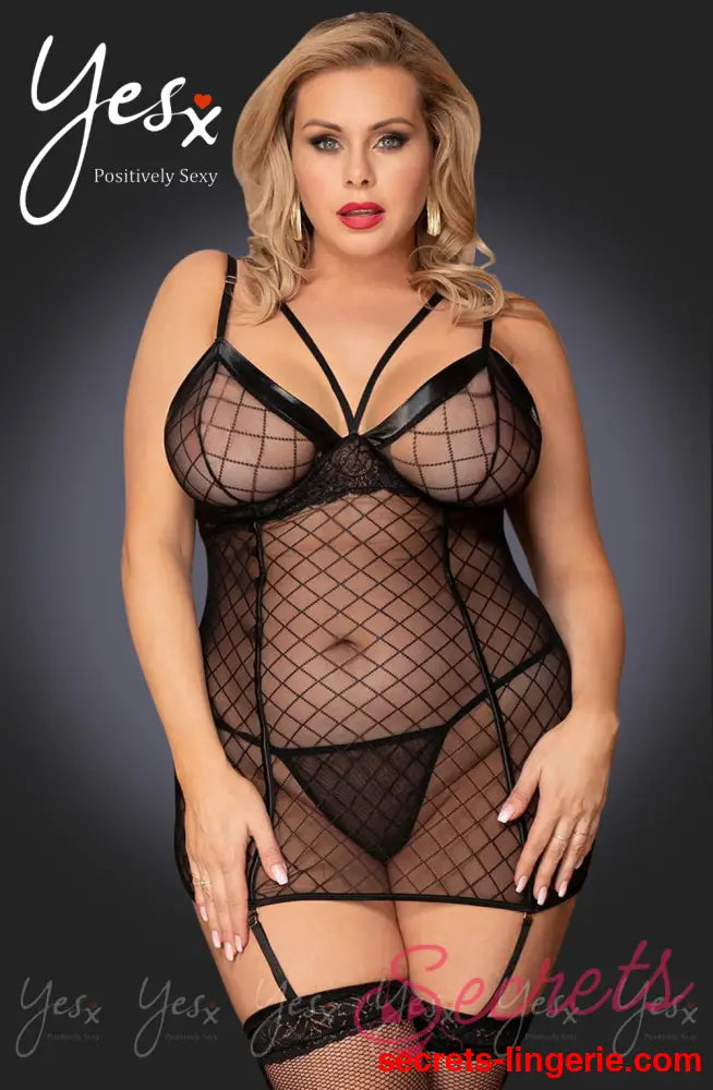 YesX YX954Q Black Chemise