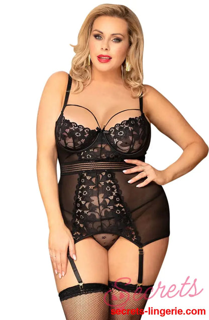 YesX YX955Q Black Chemise