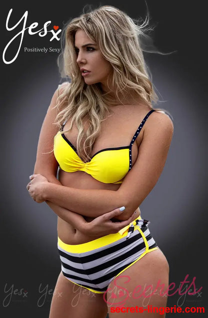 YesX YX963 Bikini 3 Piece Set Yellow