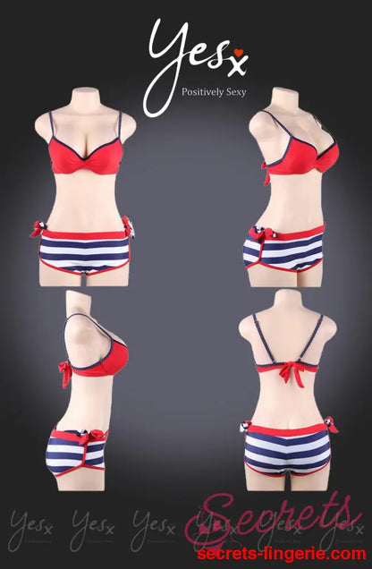 YesX YX964 Bikini 3 Piece Set Red