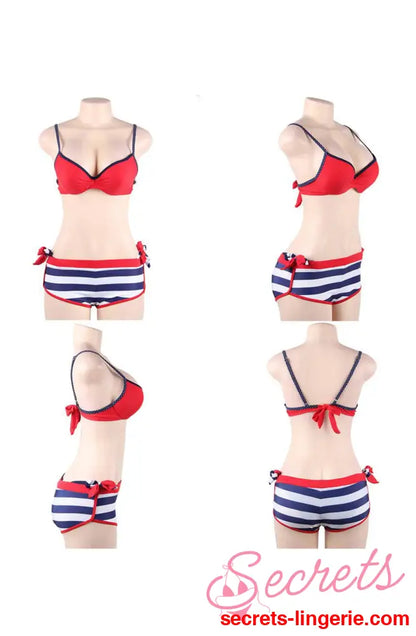 YesX YX964 Bikini 3 Piece Set Red