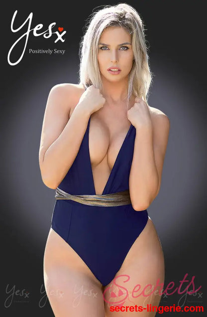 YesX YX966 One Piece Swimsuit Navy