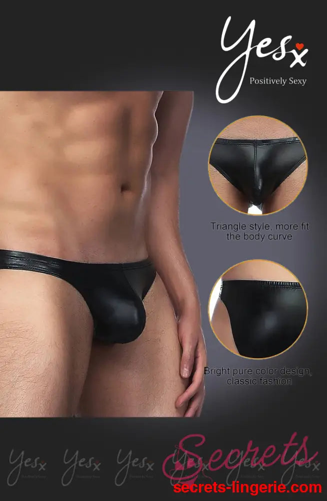 YesX YX969 Men’s Brief Black