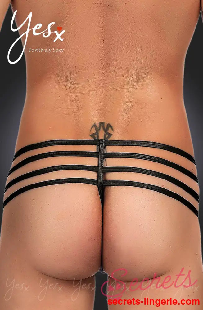 YesX YX971 Men’s Thong Black