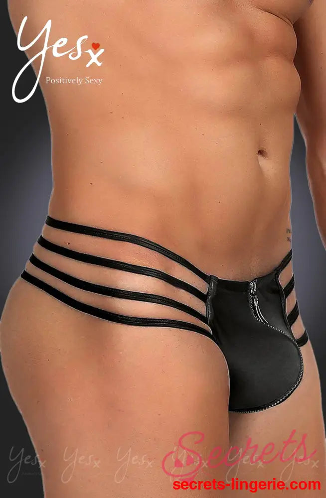 YesX YX971 Men’s Thong Black